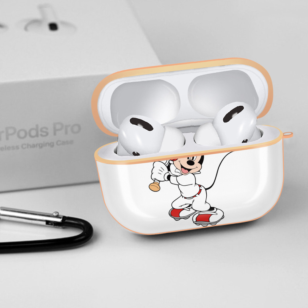ミッキーマウス Mickey Mouse 【AirPods Pro用】ハードシェル保護ケース｜耐衝撃・防指紋・カラビナ付き商品仕様