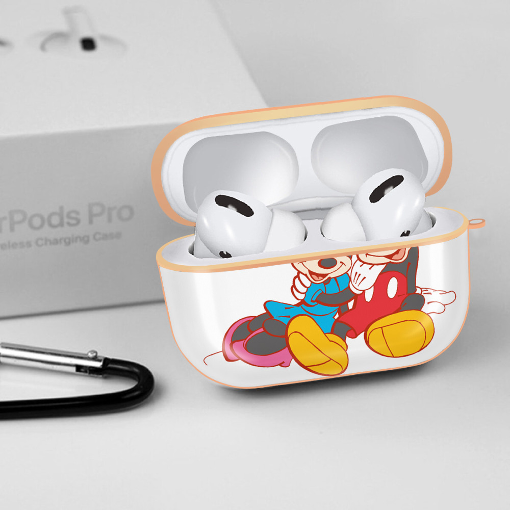 ミッキーマウス Mickey Mouse 【AirPods Pro用】ハードシェル保護ケース｜耐衝撃・防指紋・カラビナ付き商品仕様