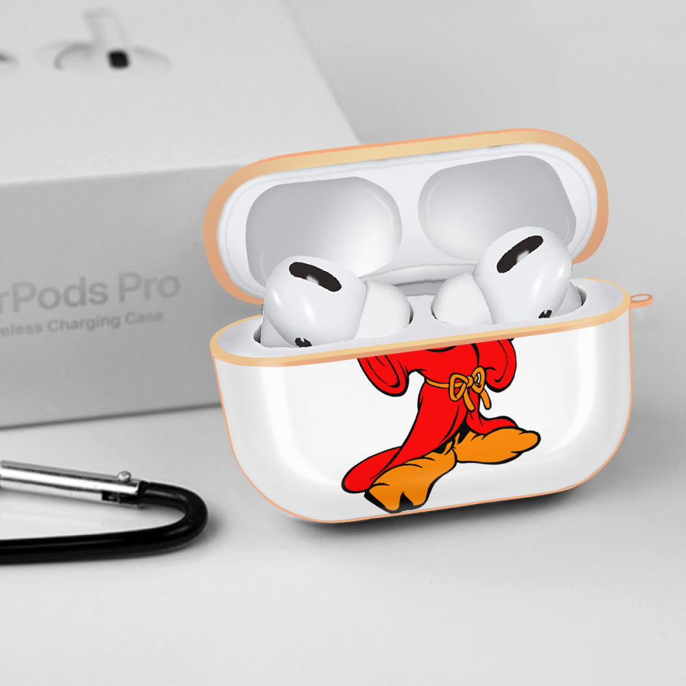 ミッキーマウス Mickey Mouse 【AirPods Pro用】ハードシェル保護ケース｜耐衝撃・防指紋・カラビナ付き商品仕様