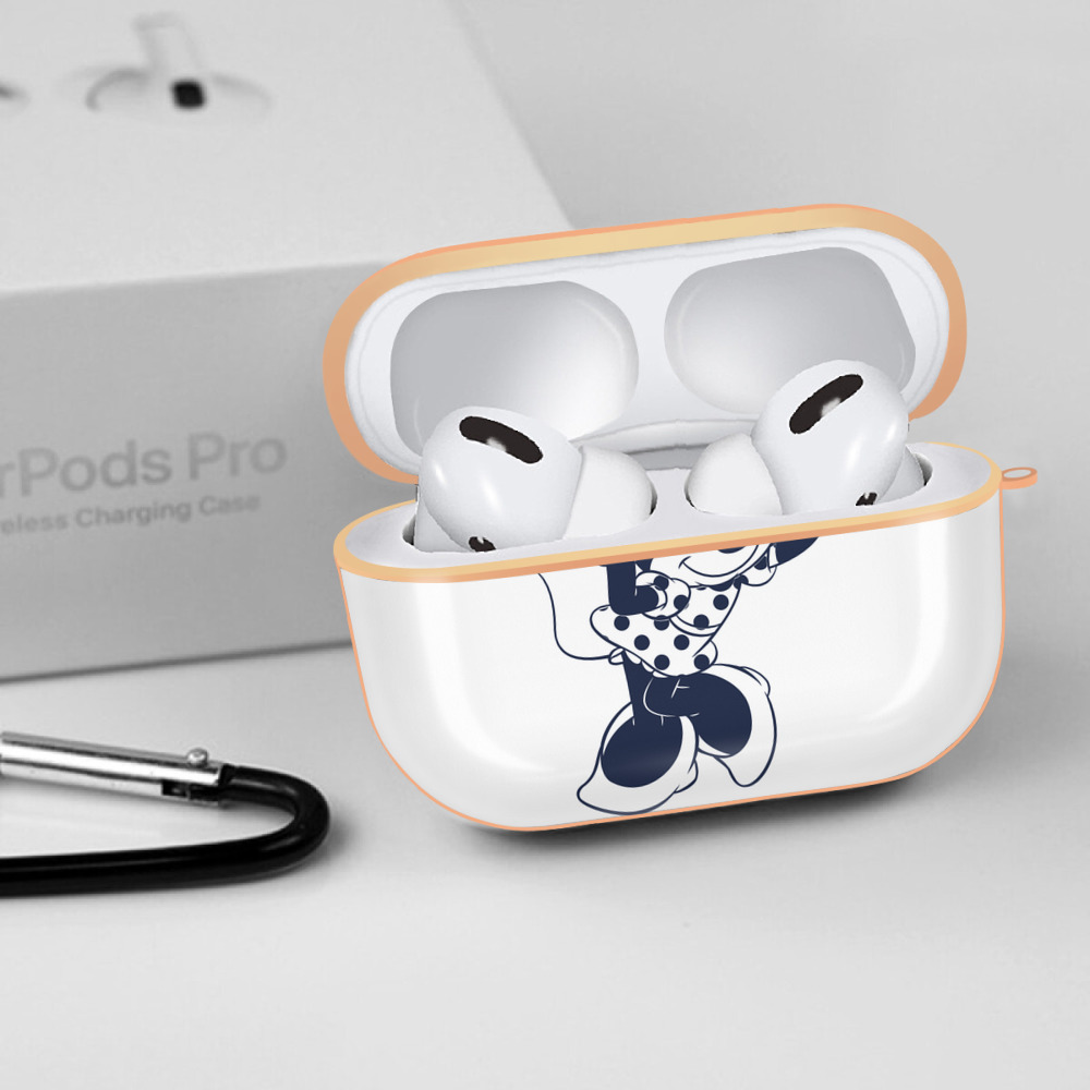 ミッキーマウス Mickey Mouse 【AirPods Pro用】ハードシェル保護ケース｜耐衝撃・防指紋・カラビナ付き商品仕様