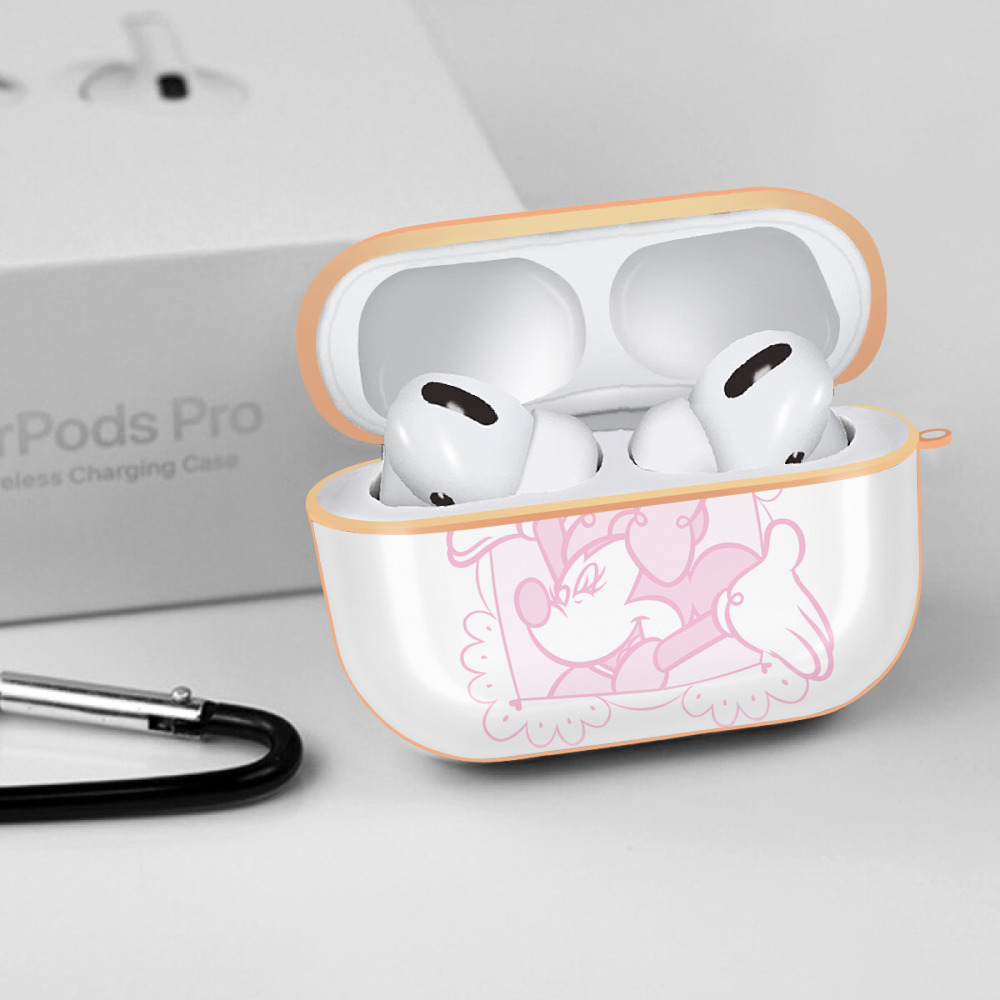 ミッキーマウス Mickey Mouse 【AirPods Pro用】ハードシェル保護ケース｜耐衝撃・防指紋・カラビナ付き商品仕様