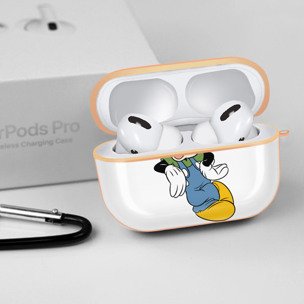 ミッキーマウス Mickey Mouse 【AirPods Pro用】ハードシェル保護ケース｜耐衝撃・防指紋・カラビナ付き商品仕様