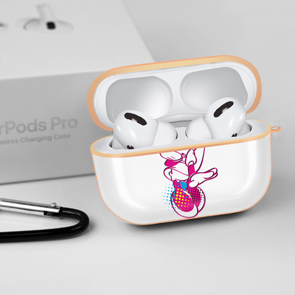ミッキーマウス Mickey Mouse 【AirPods Pro用】ハードシェル保護ケース｜耐衝撃・防指紋・カラビナ付き商品仕様