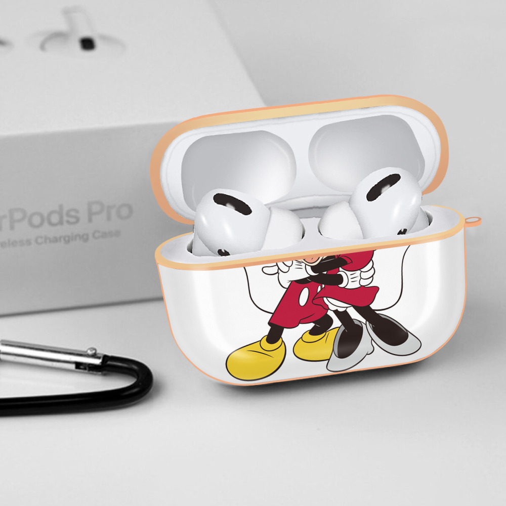ミッキーマウス Mickey Mouse 【AirPods Pro用】ハードシェル保護ケース｜耐衝撃・防指紋・カラビナ付き商品仕様