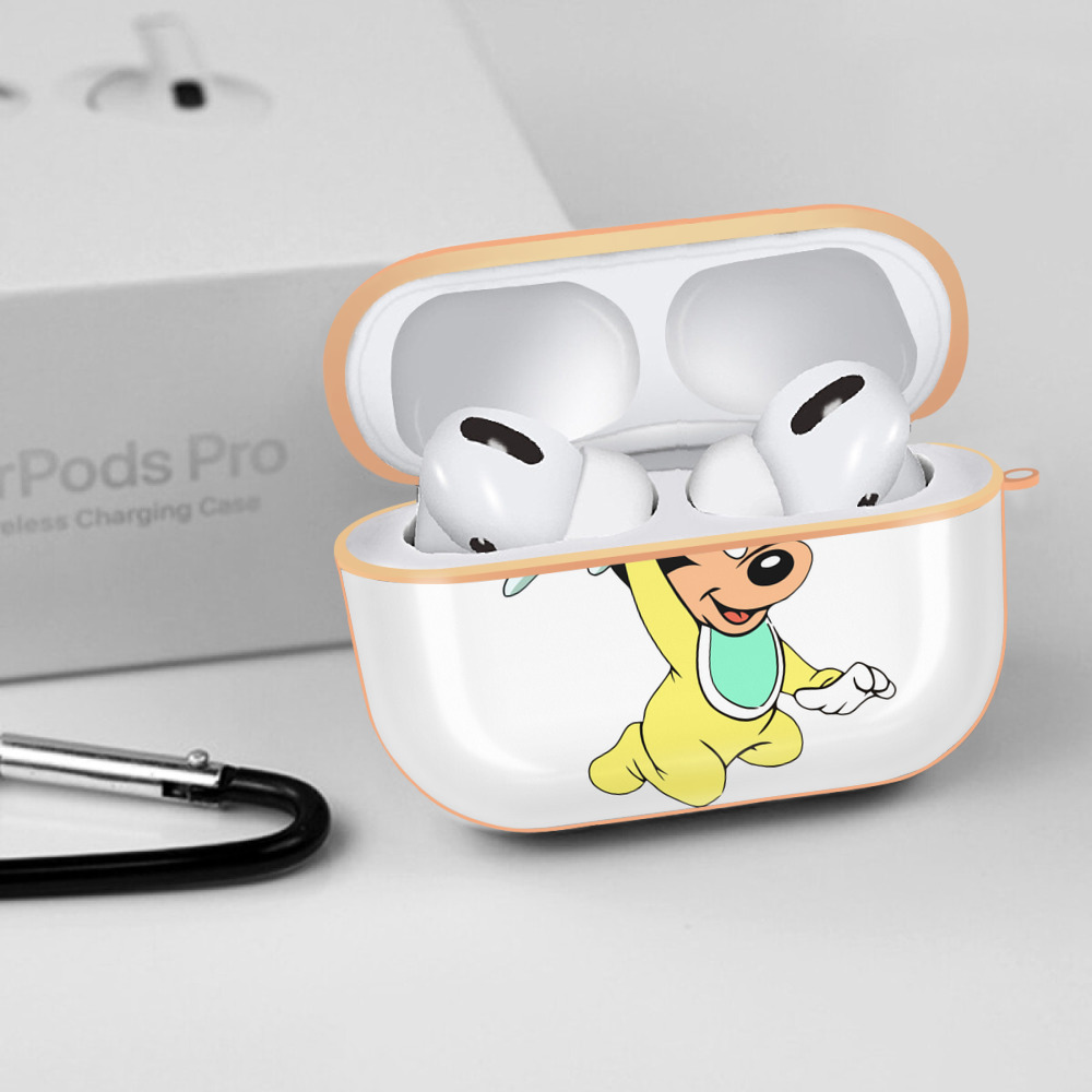 ミッキーマウス Mickey Mouse 【AirPods Pro用】ハードシェル保護ケース｜耐衝撃・防指紋・カラビナ付き商品仕様
