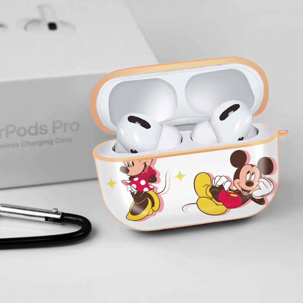 ミッキーマウス Mickey Mouse 【AirPods Pro用】ハードシェル保護ケース｜耐衝撃・防指紋・カラビナ付き商品仕様