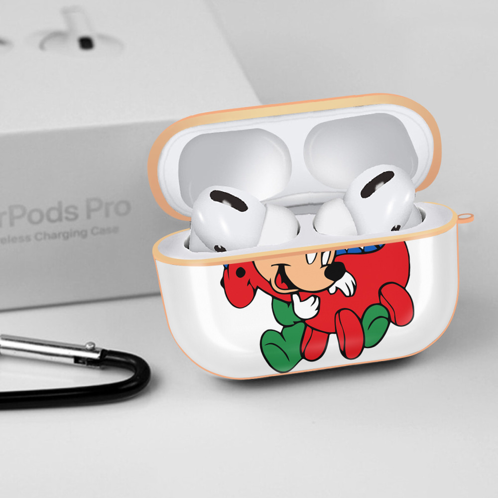 ミッキーマウス Mickey Mouse 【AirPods Pro用】ハードシェル保護ケース｜耐衝撃・防指紋・カラビナ付き商品仕様