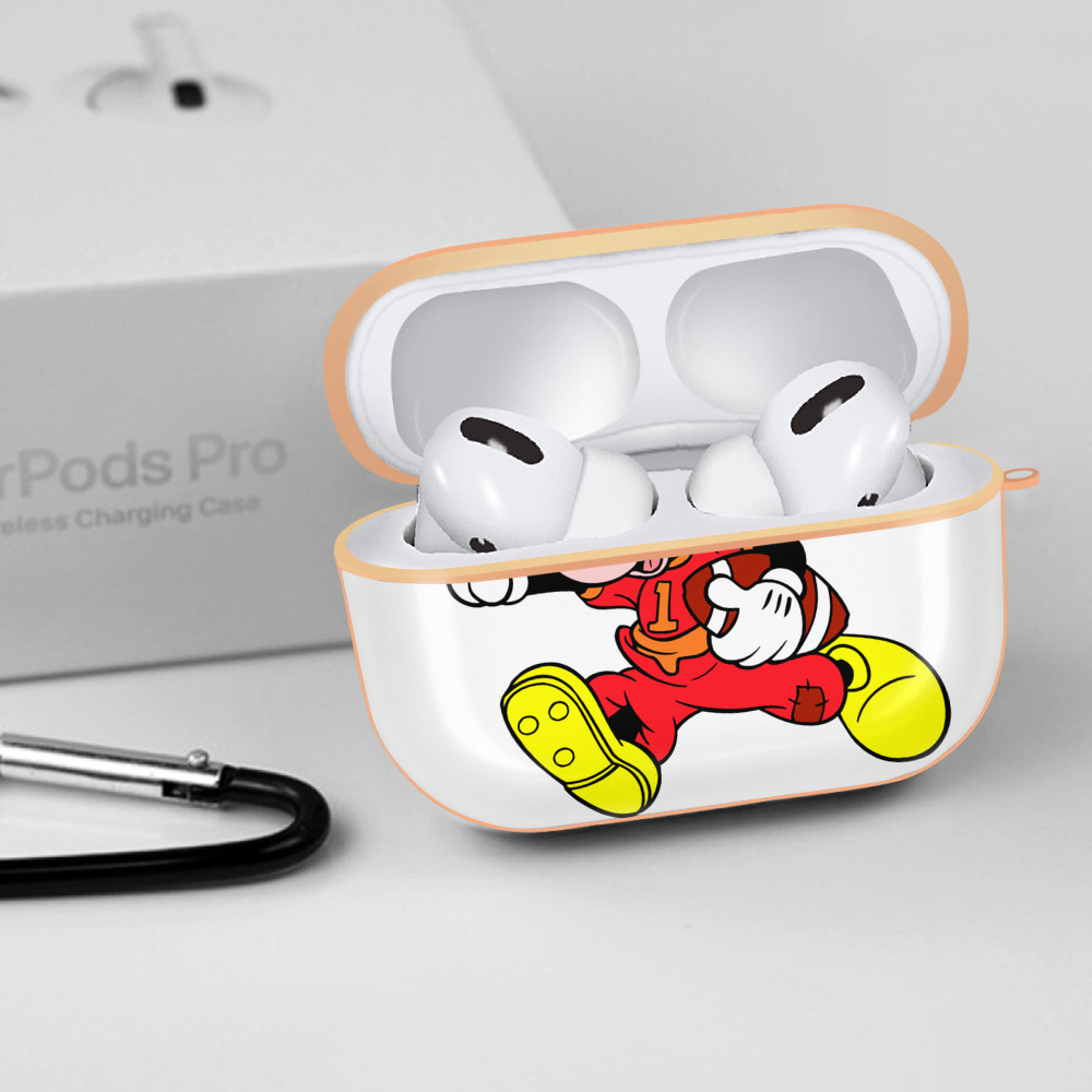 ミッキーマウス Mickey Mouse 【AirPods Pro用】ハードシェル保護ケース｜耐衝撃・防指紋・カラビナ付き商品仕様