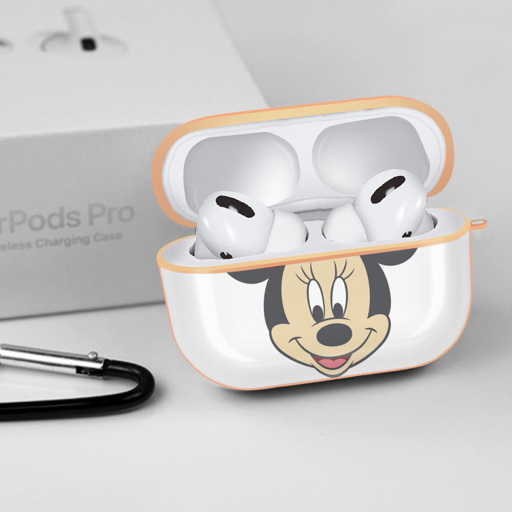 ミッキーマウス Mickey Mouse 【AirPods Pro用】ハードシェル保護ケース｜耐衝撃・防指紋・カラビナ付き商品仕様