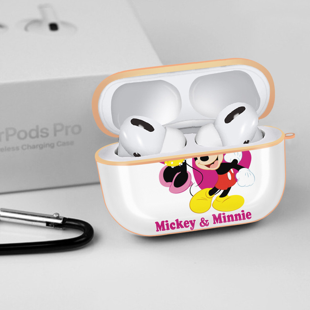 ミッキーマウス Mickey Mouse 【AirPods Pro用】ハードシェル保護ケース｜耐衝撃・防指紋・カラビナ付き商品仕様