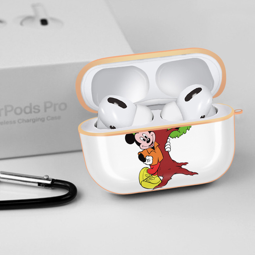 ミッキーマウス Mickey Mouse 【AirPods Pro用】ハードシェル保護ケース｜耐衝撃・防指紋・カラビナ付き商品仕様