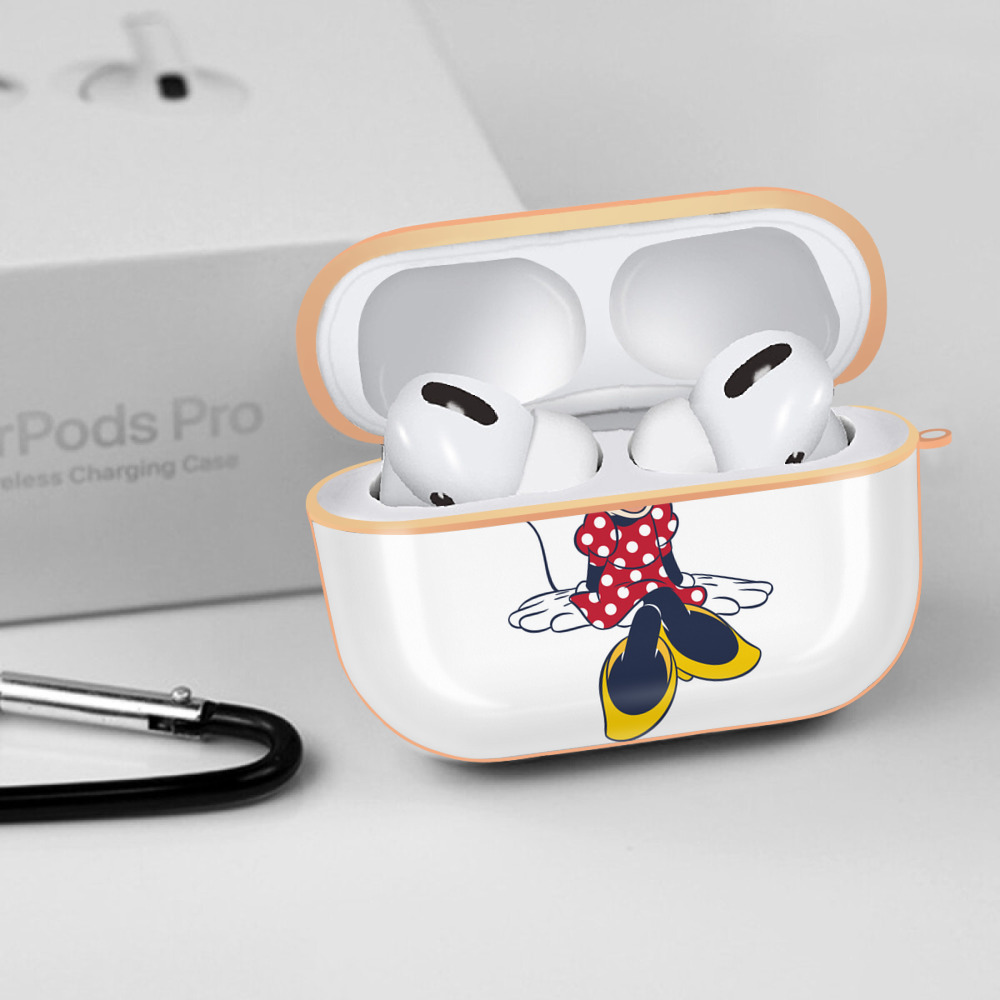 ミッキーマウス Mickey Mouse 【AirPods Pro用】ハードシェル保護ケース｜耐衝撃・防指紋・カラビナ付き商品仕様