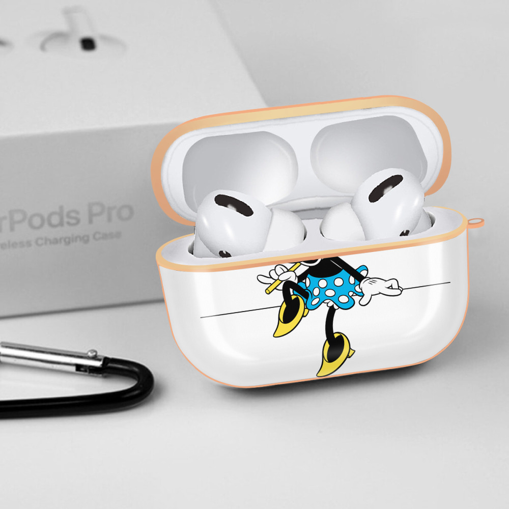 ミッキーマウス Mickey Mouse 【AirPods Pro用】ハードシェル保護ケース｜耐衝撃・防指紋・カラビナ付き商品仕様