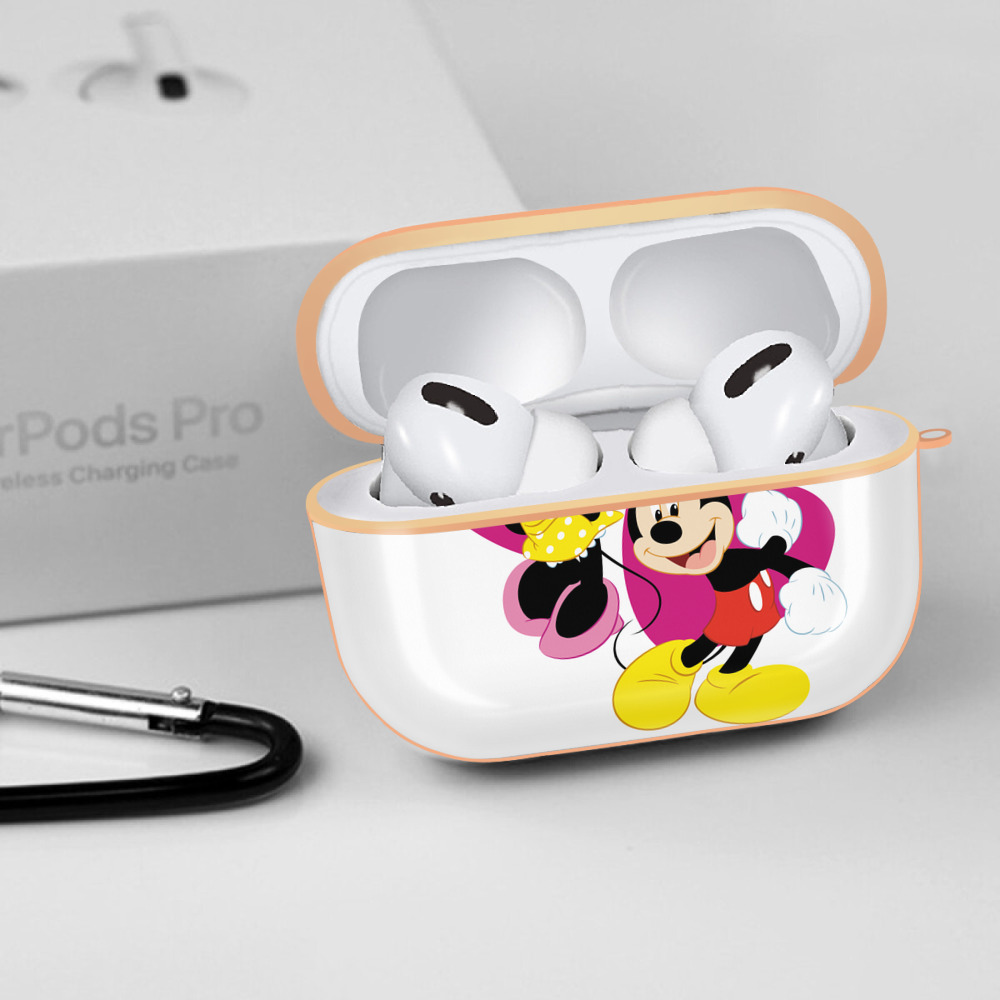 ミッキーマウス Mickey Mouse 【AirPods Pro用】ハードシェル保護ケース｜耐衝撃・防指紋・カラビナ付き商品仕様