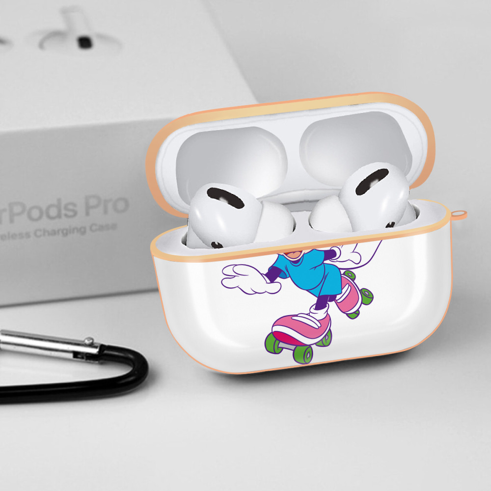 ミッキーマウス Mickey Mouse 【AirPods Pro用】ハードシェル保護ケース｜耐衝撃・防指紋・カラビナ付き商品仕様