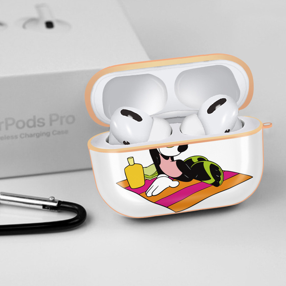 ミッキーマウス Mickey Mouse 【AirPods Pro用】ハードシェル保護ケース｜耐衝撃・防指紋・カラビナ付き商品仕様