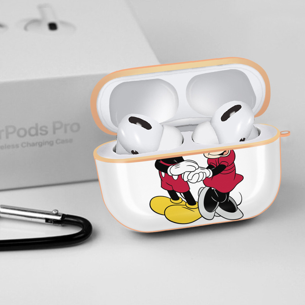 ミッキーマウス Mickey Mouse 【AirPods Pro用】ハードシェル保護ケース｜耐衝撃・防指紋・カラビナ付き商品仕様