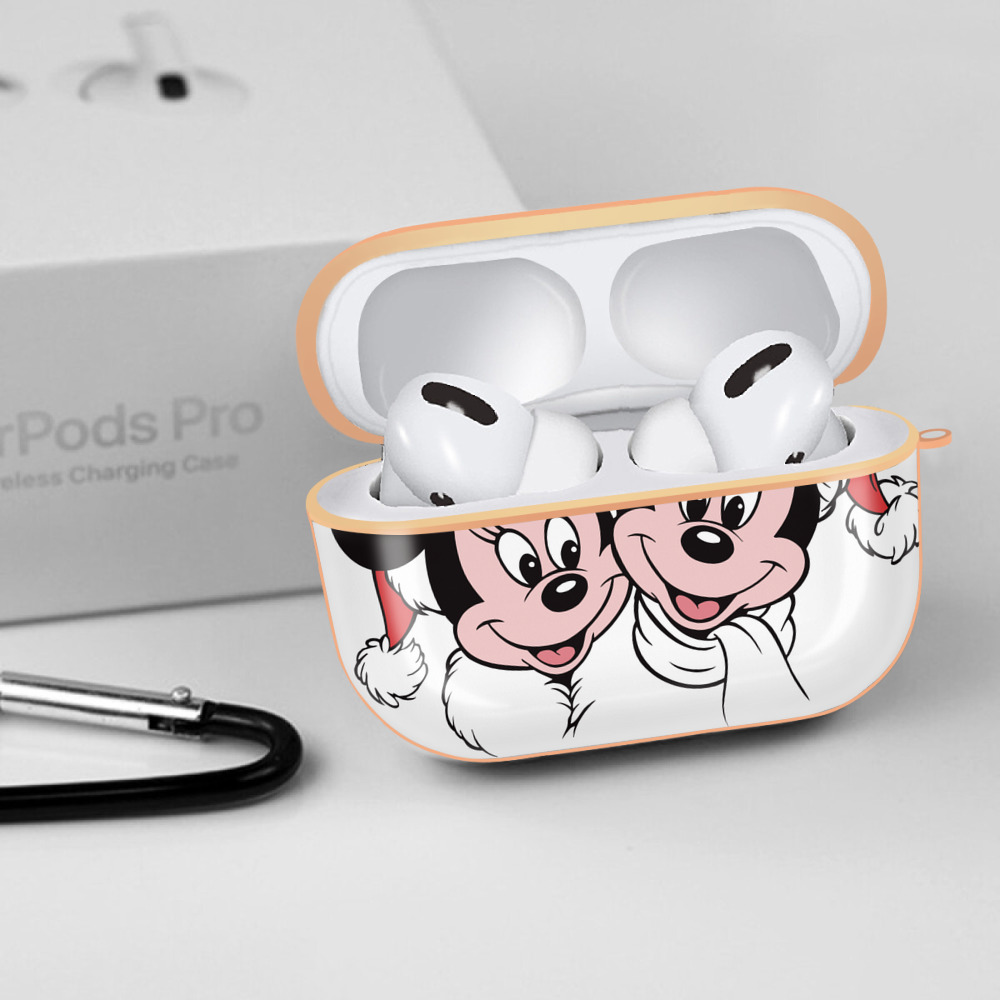 ミッキーマウス Mickey Mouse 【AirPods Pro用】ハードシェル保護ケース｜耐衝撃・防指紋・カラビナ付き商品仕様