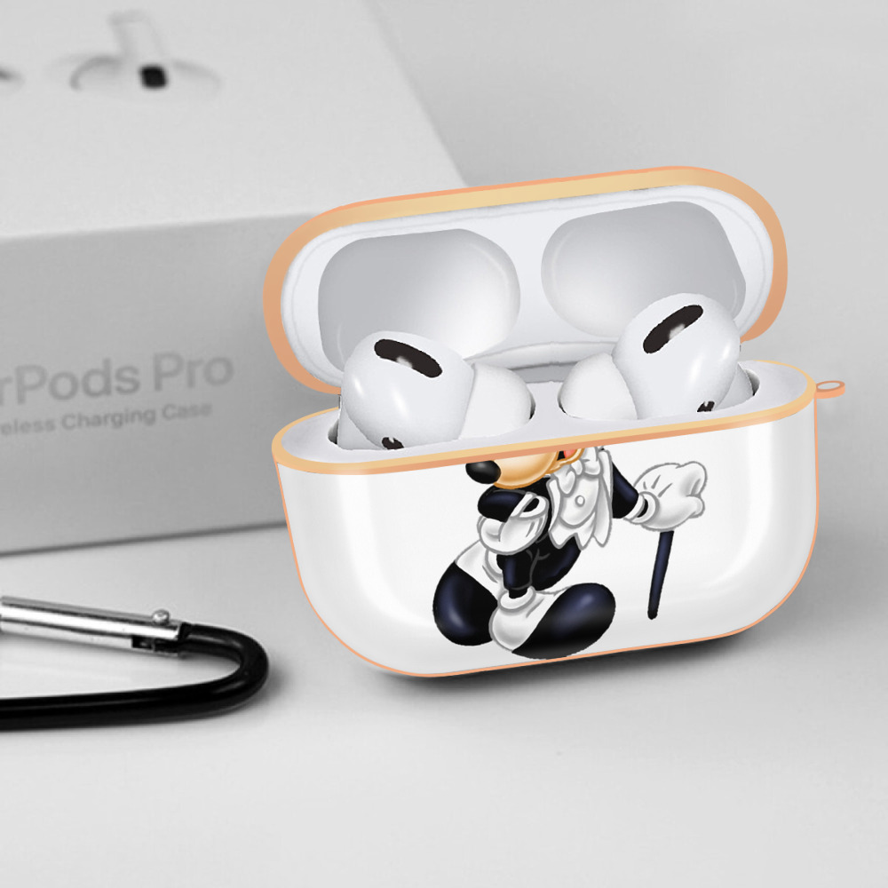 ミッキーマウス Mickey Mouse 【AirPods Pro用】ハードシェル保護ケース｜耐衝撃・防指紋・カラビナ付き商品仕様