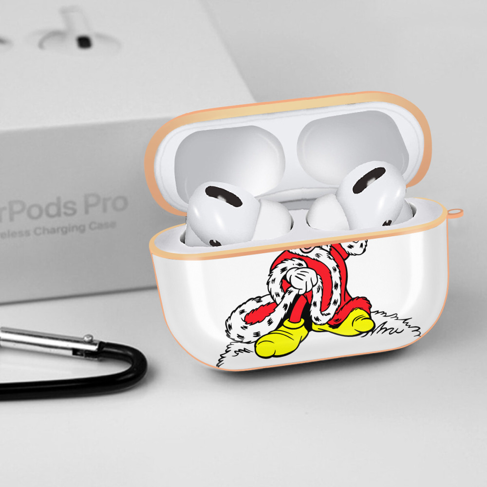 ミッキーマウス Mickey Mouse 【AirPods Pro用】ハードシェル保護ケース｜耐衝撃・防指紋・カラビナ付き商品仕様