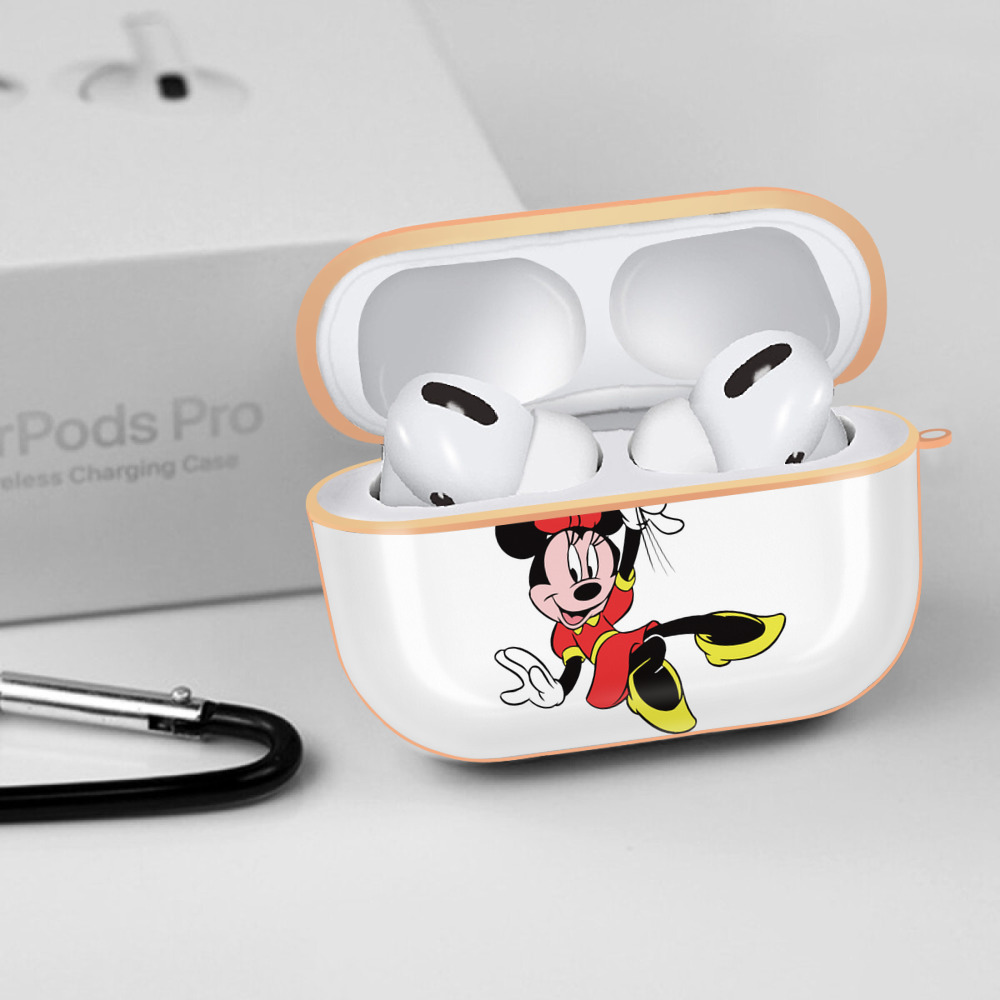 ミッキーマウス Mickey Mouse 【AirPods Pro用】ハードシェル保護ケース｜耐衝撃・防指紋・カラビナ付き商品仕様