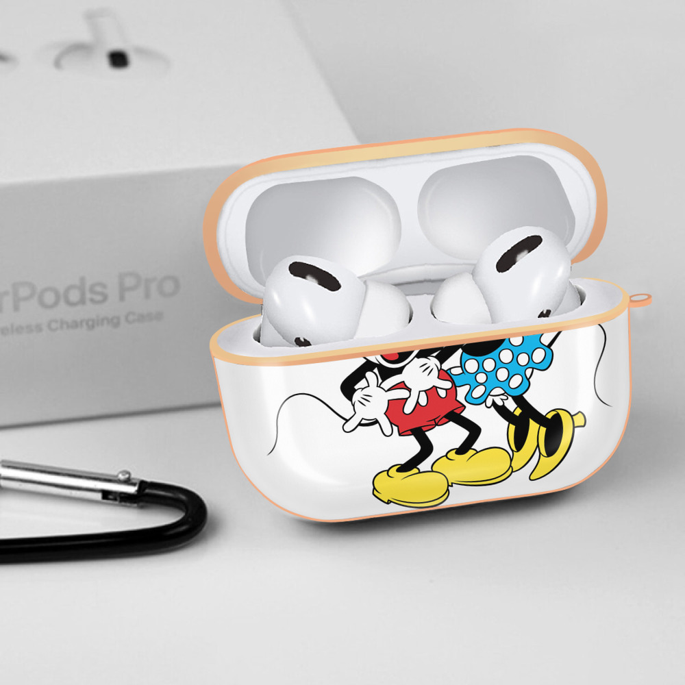 ミッキーマウス Mickey Mouse 【AirPods Pro用】ハードシェル保護ケース｜耐衝撃・防指紋・カラビナ付き商品仕様