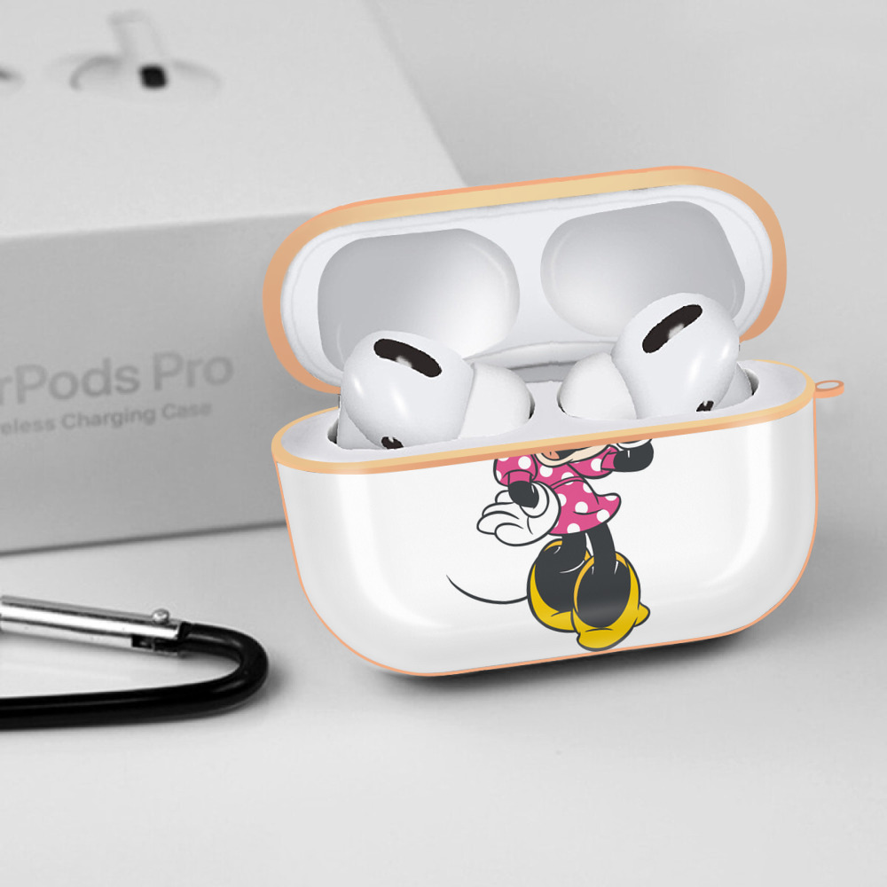ミッキーマウス Mickey Mouse 【AirPods Pro用】ハードシェル保護ケース｜耐衝撃・防指紋・カラビナ付き商品仕様