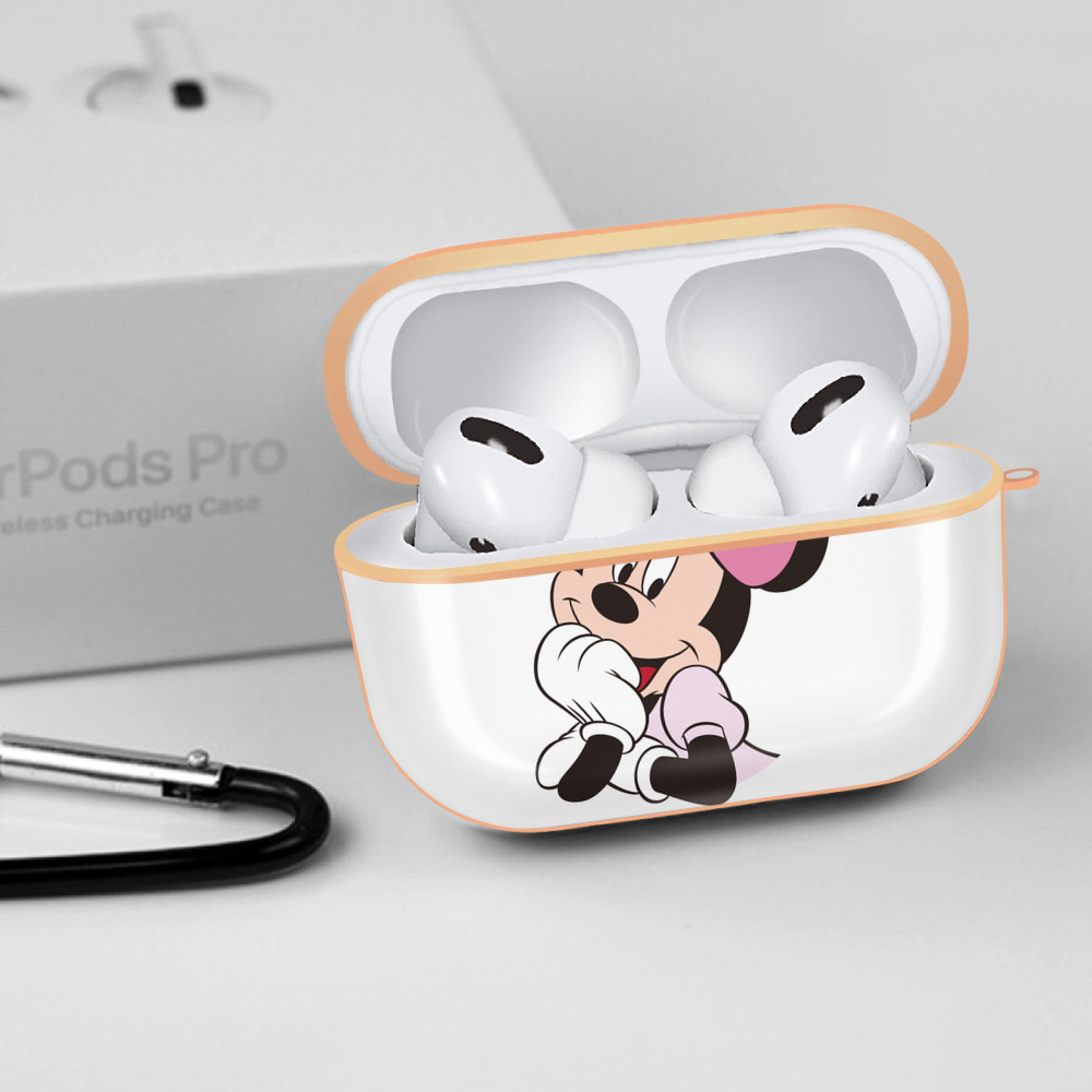 ミッキーマウス Mickey Mouse 【AirPods Pro用】ハードシェル保護ケース｜耐衝撃・防指紋・カラビナ付き商品仕様