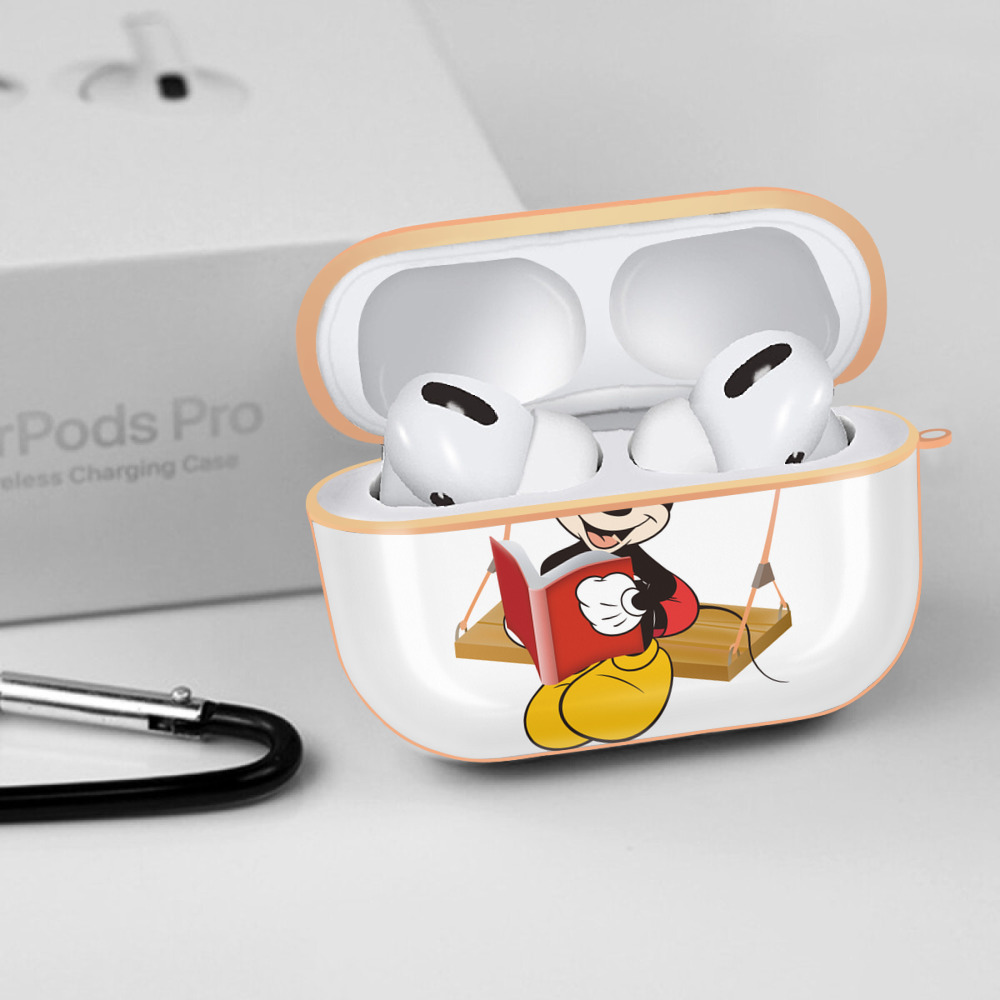 ミッキーマウス Mickey Mouse 【AirPods Pro用】ハードシェル保護ケース｜耐衝撃・防指紋・カラビナ付き商品仕様