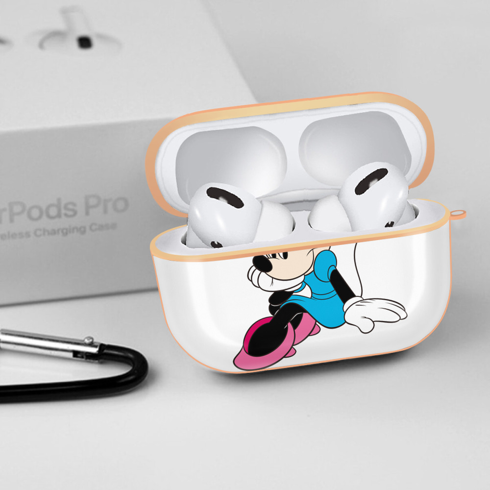 ミッキーマウス Mickey Mouse 【AirPods Pro用】ハードシェル保護ケース｜耐衝撃・防指紋・カラビナ付き商品仕様