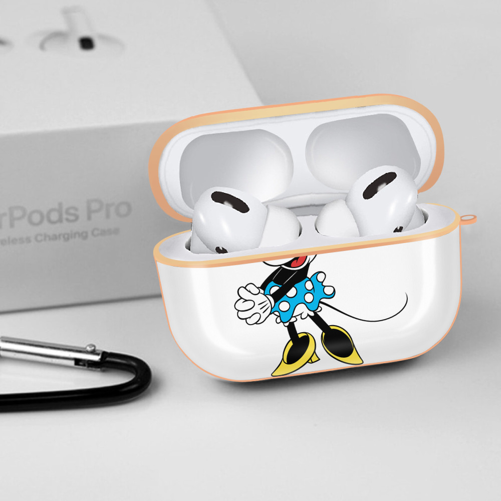 ミッキーマウス Mickey Mouse 【AirPods Pro用】ハードシェル保護ケース｜耐衝撃・防指紋・カラビナ付き商品仕様