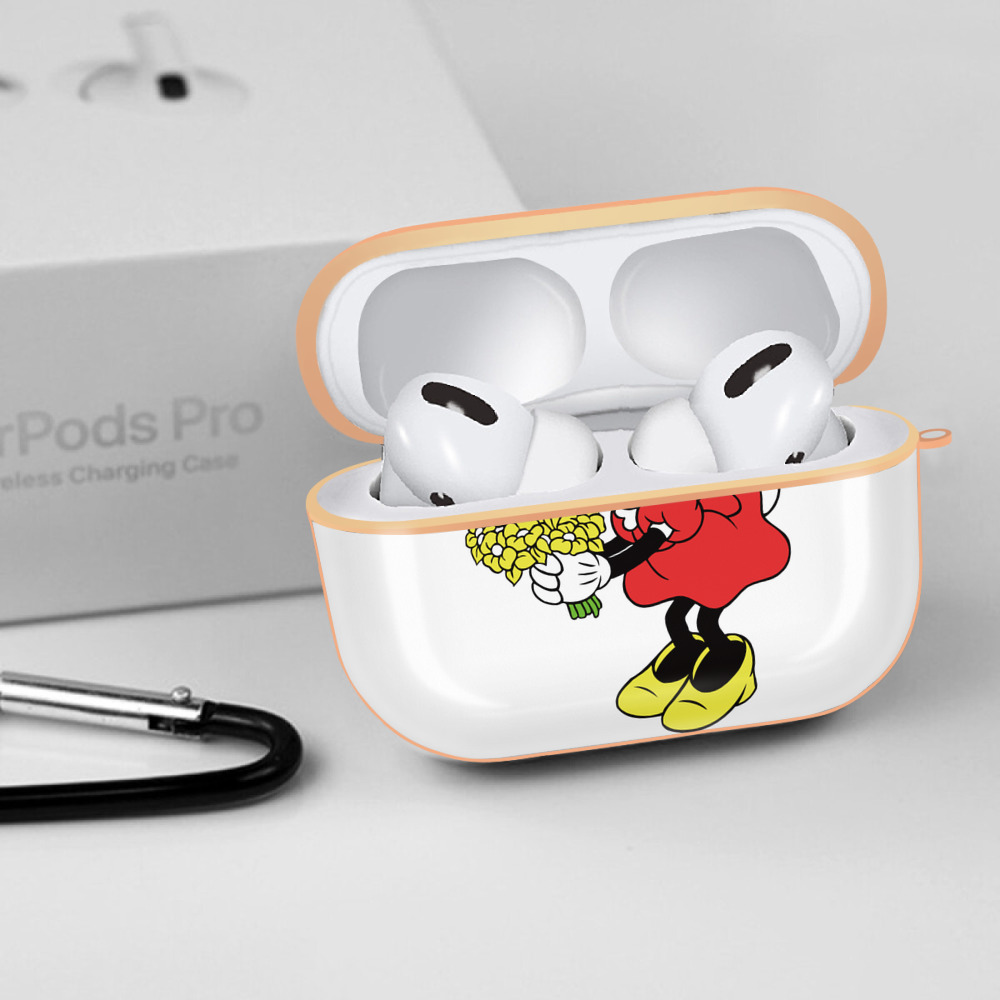 ミッキーマウス Mickey Mouse 【AirPods Pro用】ハードシェル保護ケース｜耐衝撃・防指紋・カラビナ付き商品仕様
