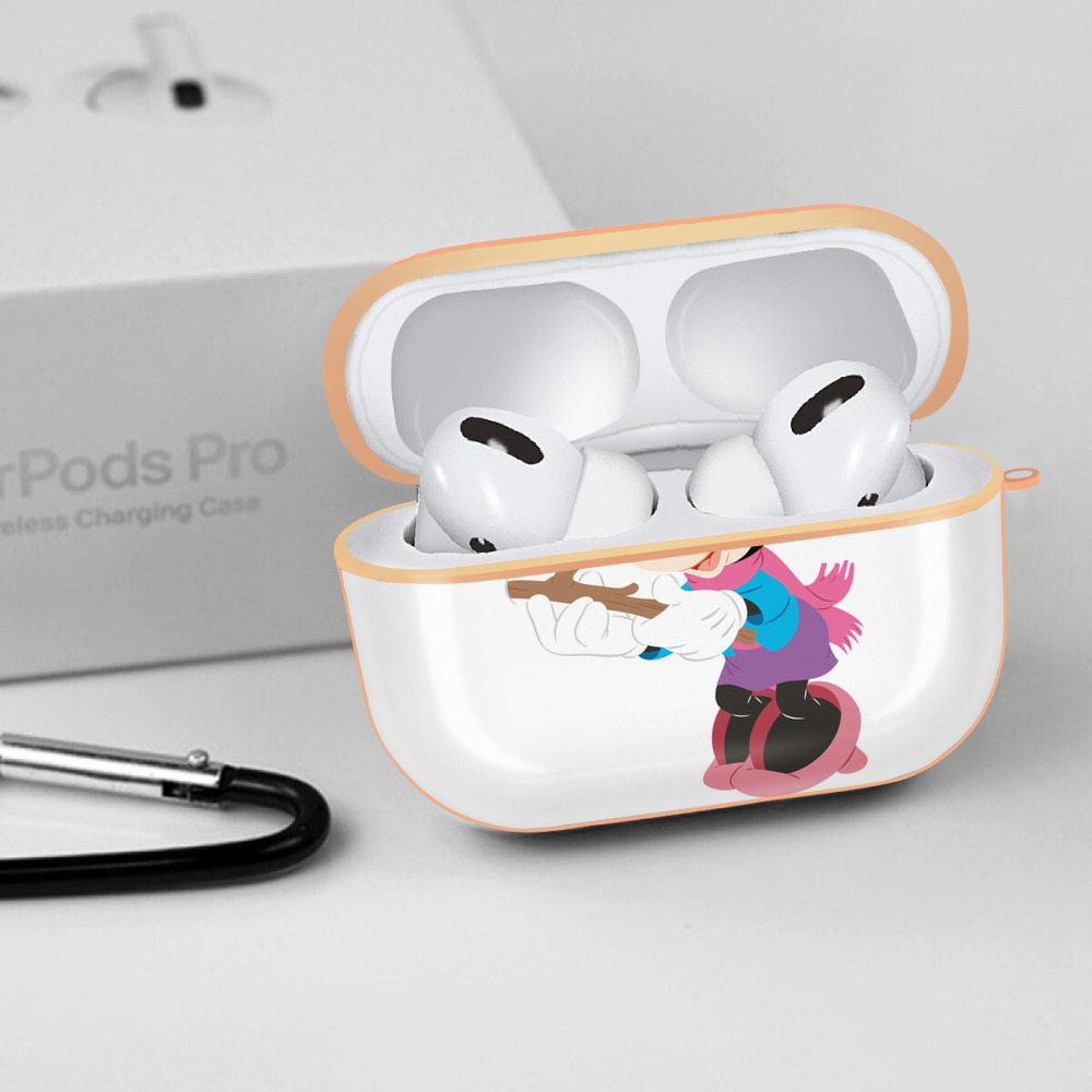 ミッキーマウス Mickey Mouse 【AirPods Pro用】ハードシェル保護ケース｜耐衝撃・防指紋・カラビナ付き商品仕様
