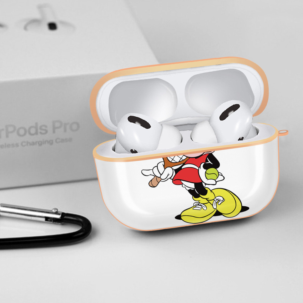 ミッキーマウス Mickey Mouse 【AirPods Pro用】ハードシェル保護ケース｜耐衝撃・防指紋・カラビナ付き商品仕様