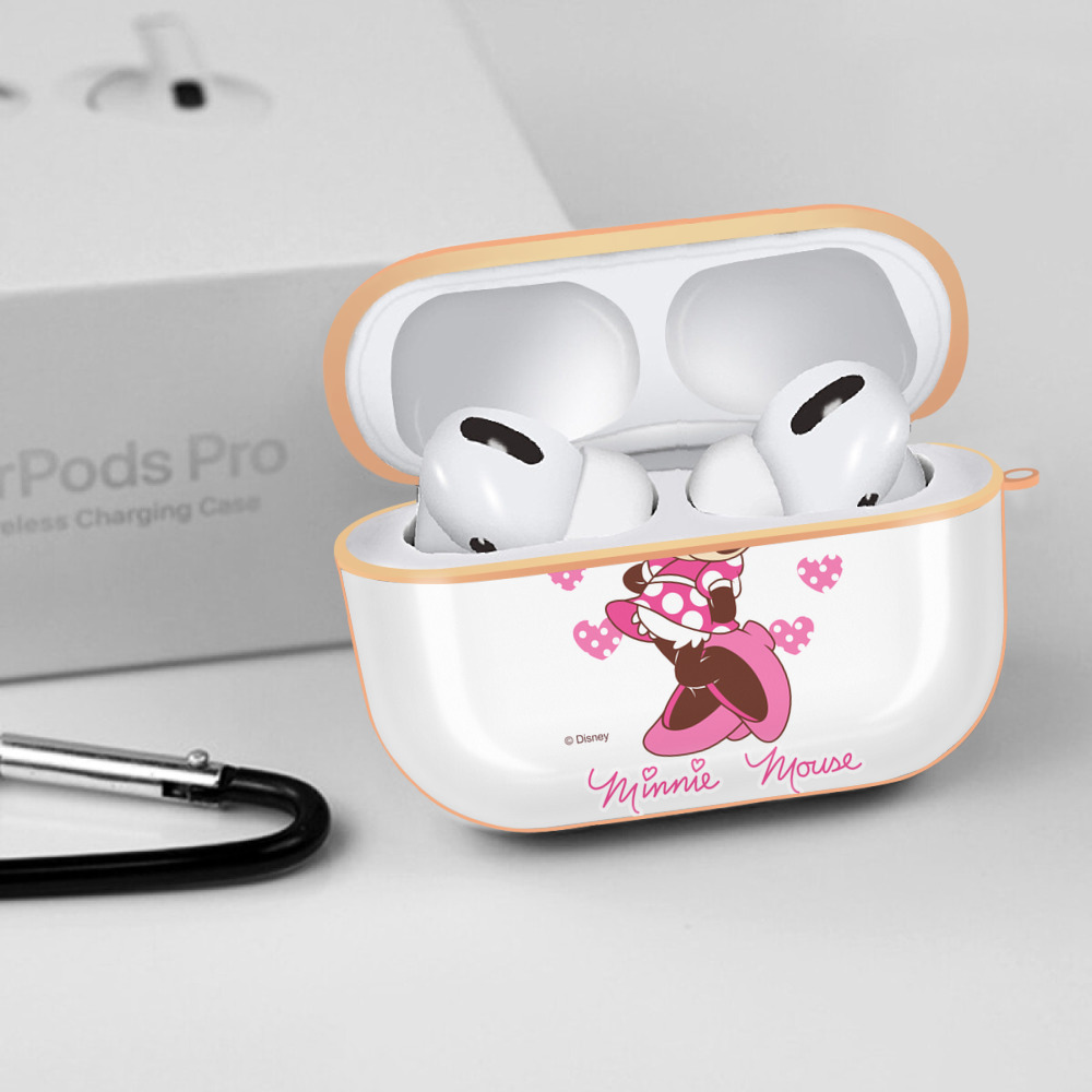 ミッキーマウス Mickey Mouse 【AirPods Pro用】ハードシェル保護ケース｜耐衝撃・防指紋・カラビナ付き商品仕様