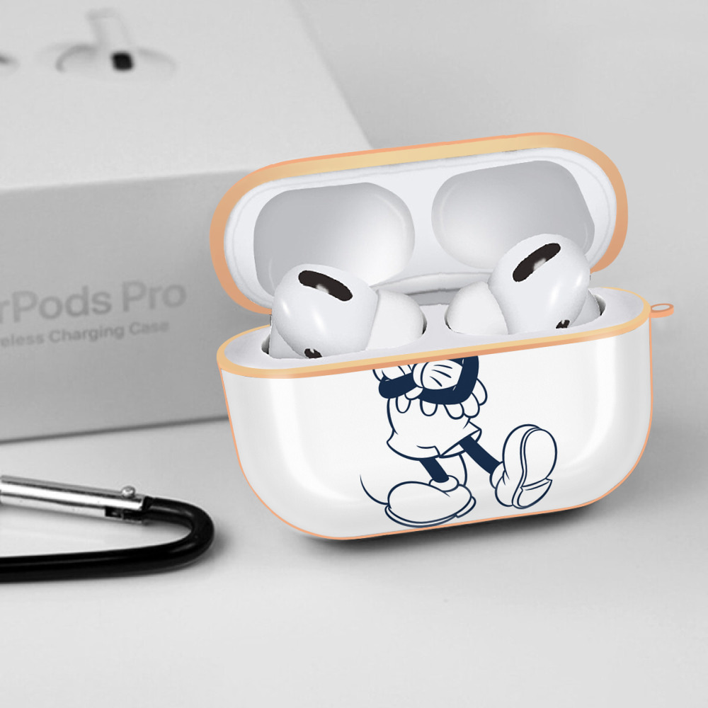ミッキーマウス Mickey Mouse 【AirPods Pro用】ハードシェル保護ケース｜耐衝撃・防指紋・カラビナ付き商品仕様