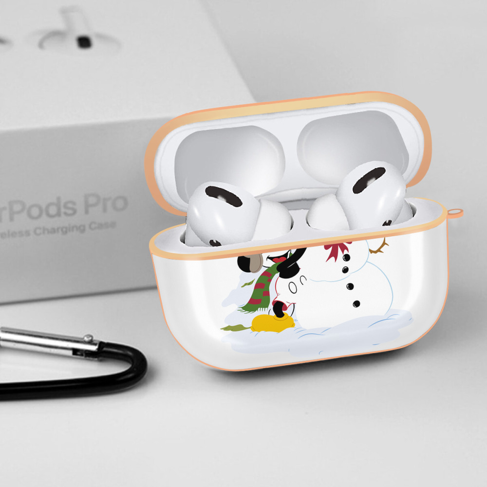 ミッキーマウス Mickey Mouse 【AirPods Pro用】ハードシェル保護ケース｜耐衝撃・防指紋・カラビナ付き商品仕様