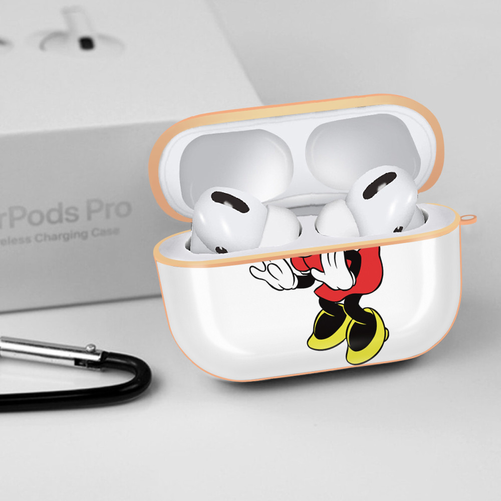 ミッキーマウス Mickey Mouse 【AirPods Pro用】ハードシェル保護ケース｜耐衝撃・防指紋・カラビナ付き商品仕様