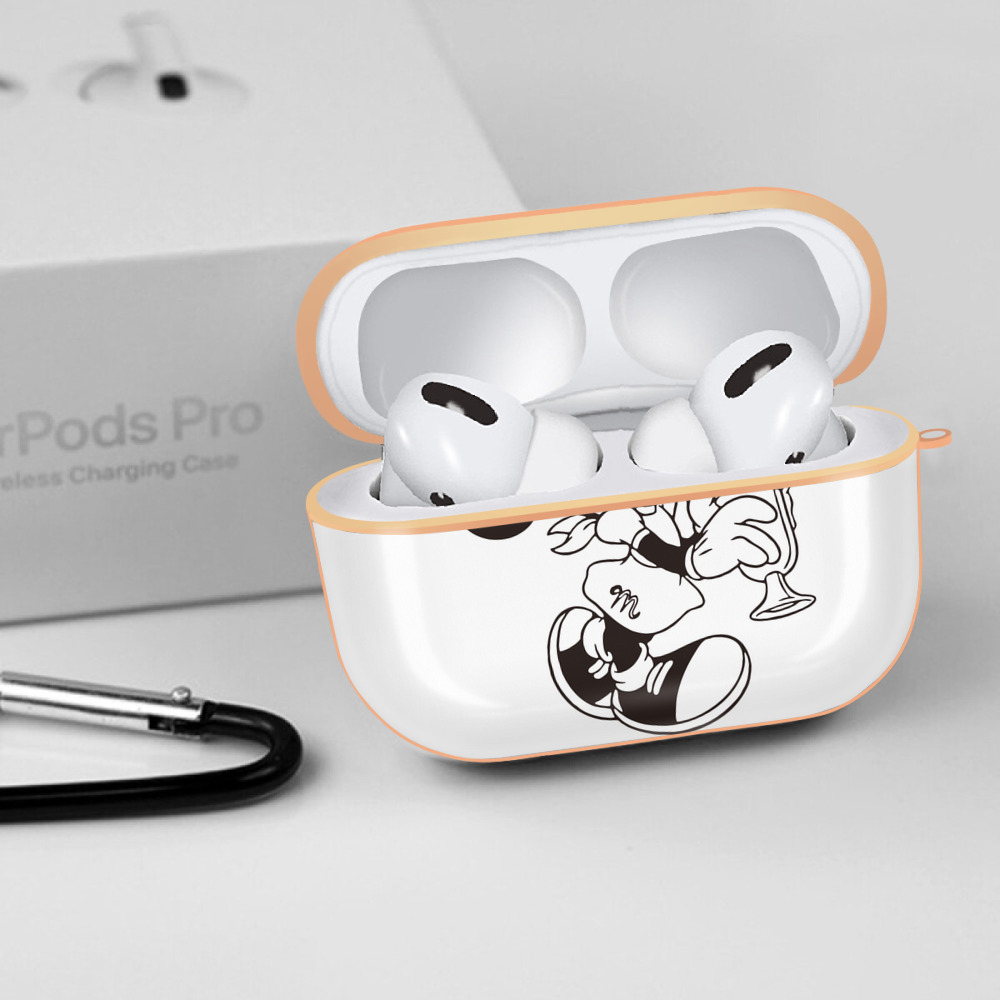 ミッキーマウス Mickey Mouse 【AirPods Pro用】ハードシェル保護ケース｜耐衝撃・防指紋・カラビナ付き商品仕様