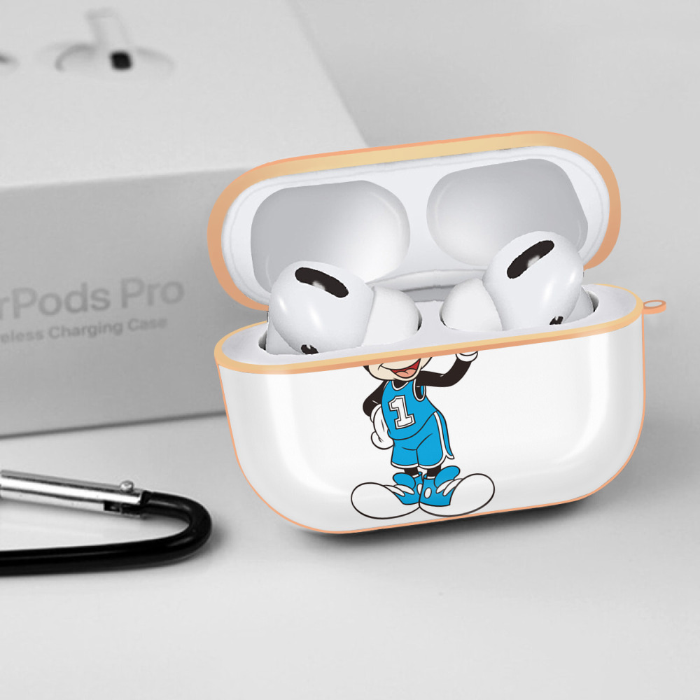 ミッキーマウス Mickey Mouse 【AirPods Pro用】ハードシェル保護ケース｜耐衝撃・防指紋・カラビナ付き商品仕様