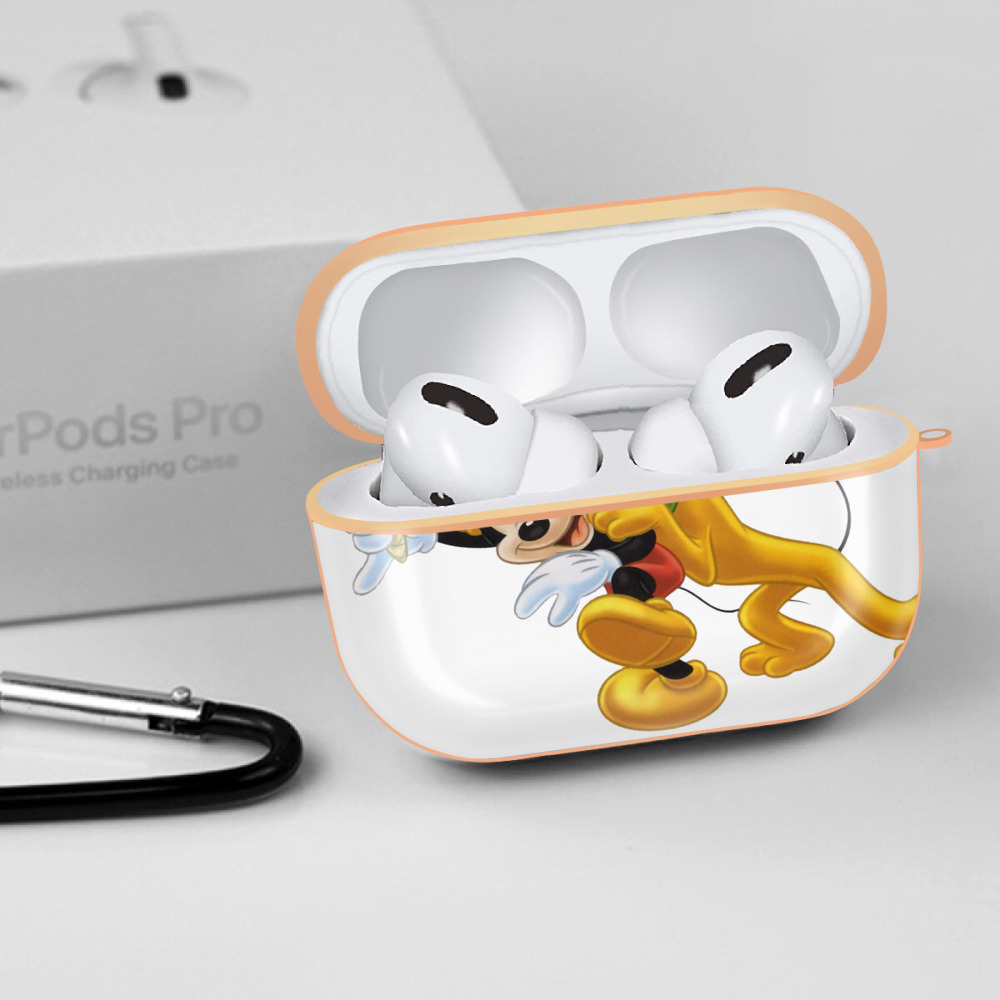 ミッキーマウス Mickey Mouse 【AirPods Pro用】ハードシェル保護ケース｜耐衝撃・防指紋・カラビナ付き商品仕様