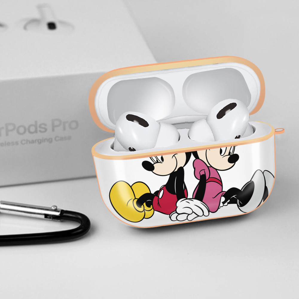 ミッキーマウス Mickey Mouse 【AirPods Pro用】ハードシェル保護ケース｜耐衝撃・防指紋・カラビナ付き商品仕様