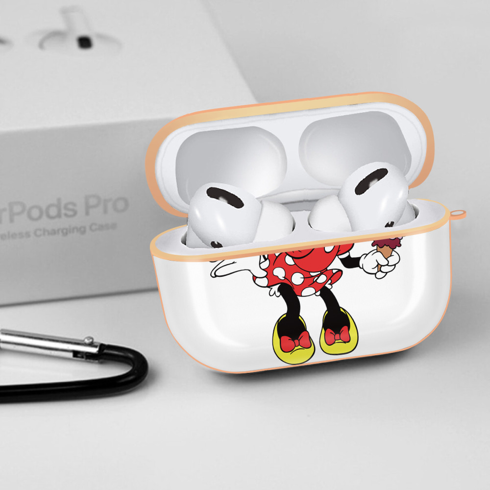 ミッキーマウス Mickey Mouse 【AirPods Pro用】ハードシェル保護ケース｜耐衝撃・防指紋・カラビナ付き商品仕様