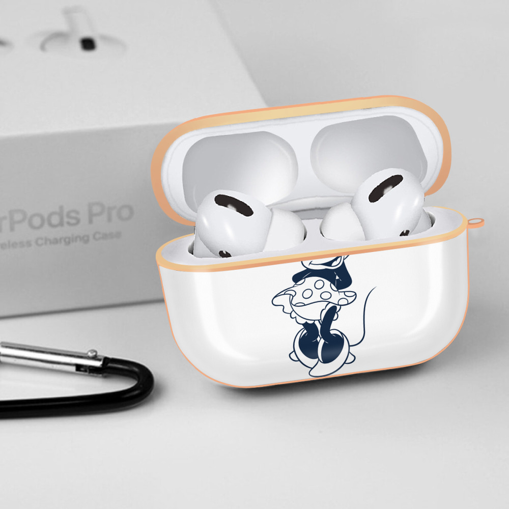 ミッキーマウス Mickey Mouse 【AirPods Pro用】ハードシェル保護ケース｜耐衝撃・防指紋・カラビナ付き商品仕様