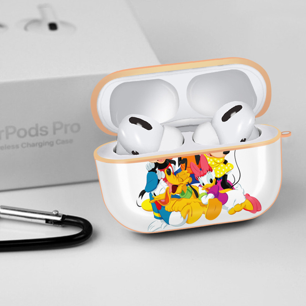 ミッキーマウス Mickey Mouse 【AirPods Pro用】ハードシェル保護ケース｜耐衝撃・防指紋・カラビナ付き商品仕様