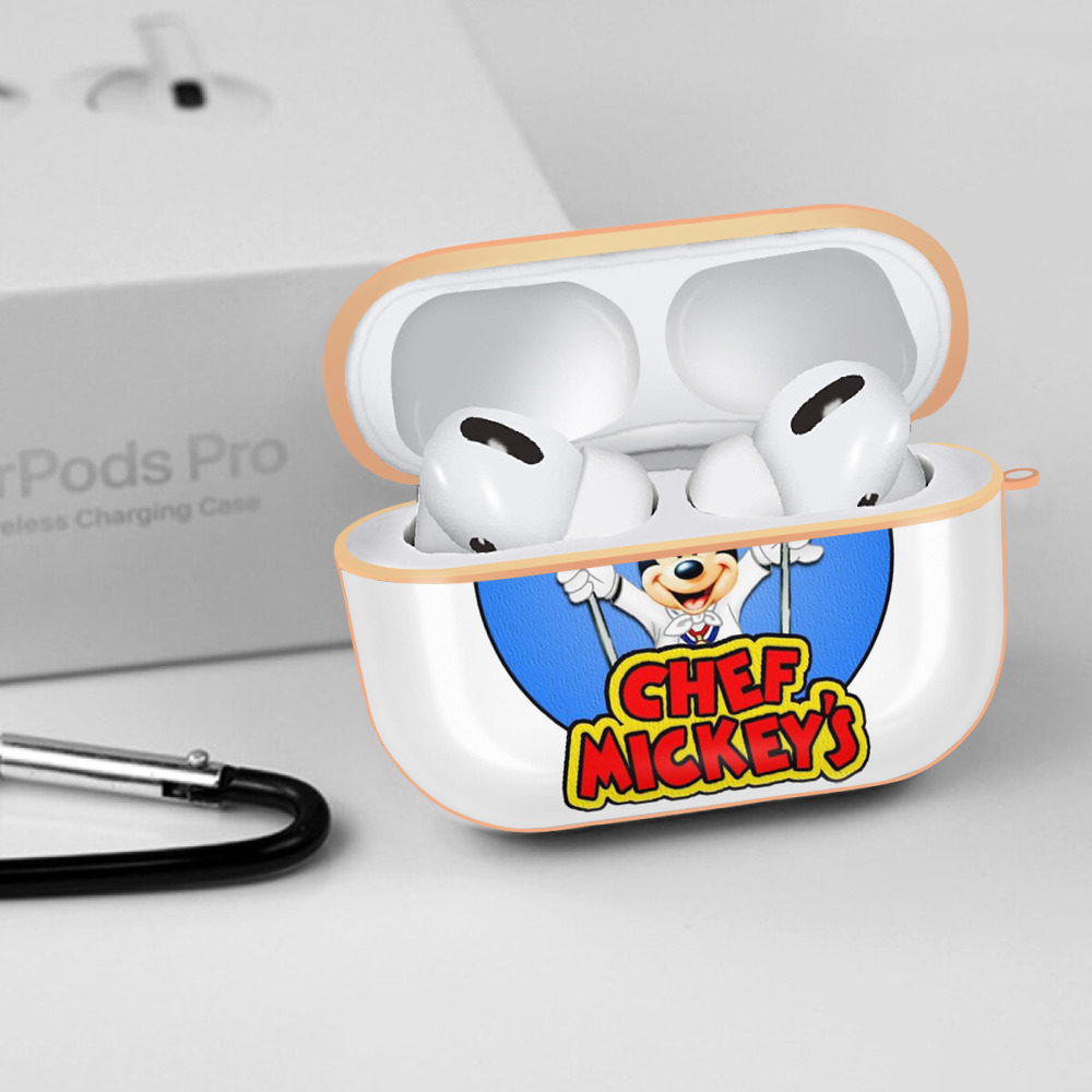 ミッキーマウス Mickey Mouse 【AirPods Pro用】ハードシェル保護ケース｜耐衝撃・防指紋・カラビナ付き商品仕様
