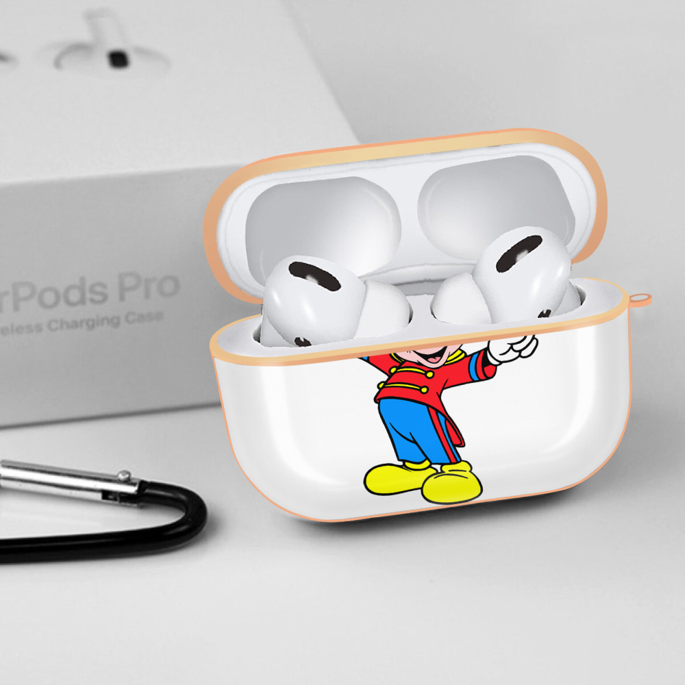 ミッキーマウス Mickey Mouse 【AirPods Pro用】ハードシェル保護ケース｜耐衝撃・防指紋・カラビナ付き商品仕様