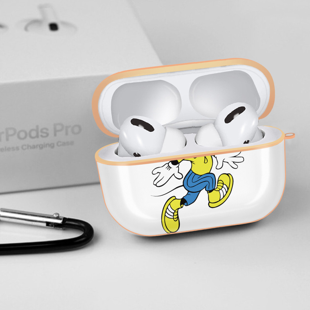 ミッキーマウス Mickey Mouse 【AirPods Pro用】ハードシェル保護ケース｜耐衝撃・防指紋・カラビナ付き商品仕様