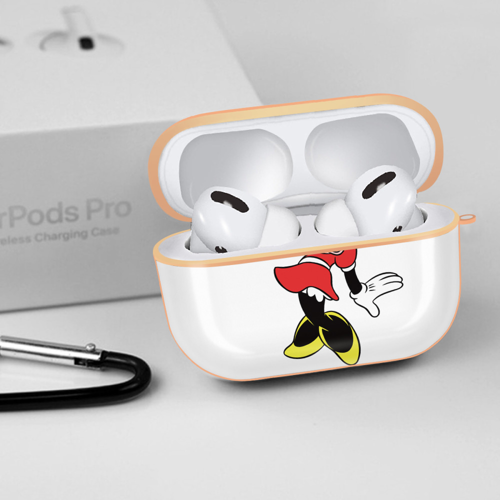 ミッキーマウス Mickey Mouse 【AirPods Pro用】ハードシェル保護ケース｜耐衝撃・防指紋・カラビナ付き商品仕様