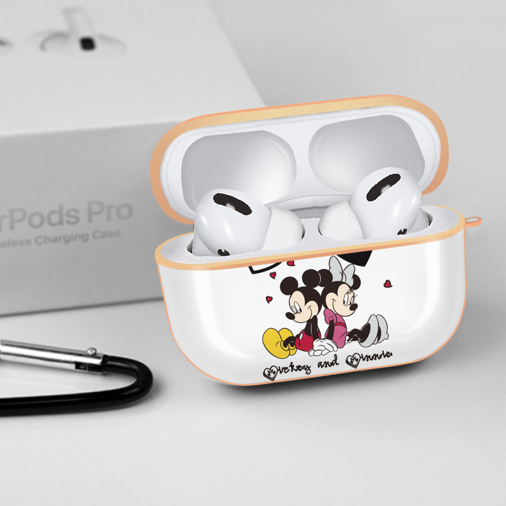 ミッキーマウス Mickey Mouse 【AirPods Pro用】ハードシェル保護ケース｜耐衝撃・防指紋・カラビナ付き商品仕様